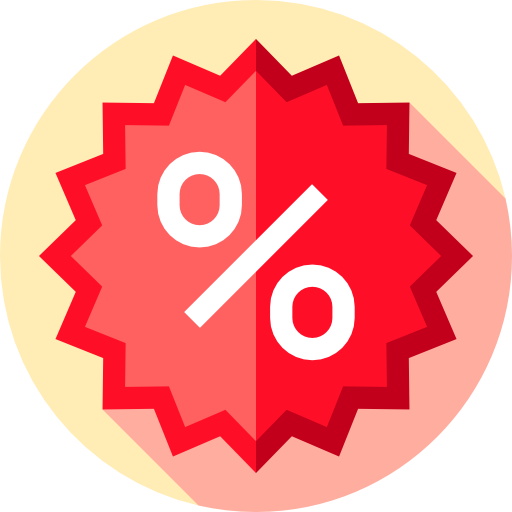 Discount Flat Circular Flat icon