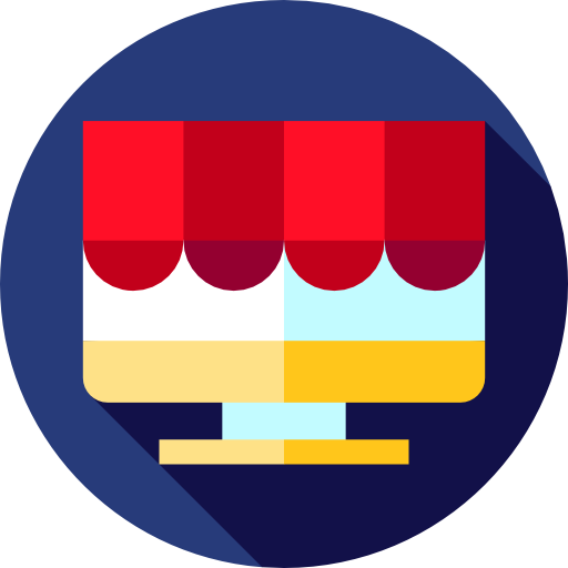 tienda online Flat Circular Flat icono