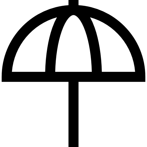 Зонтик Basic Straight Lineal иконка