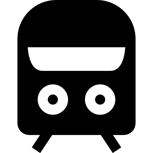 pociąg Basic Straight Filled ikona