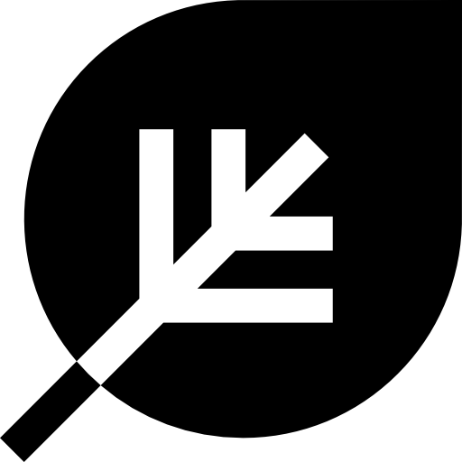 Leaf Basic Straight Filled icon