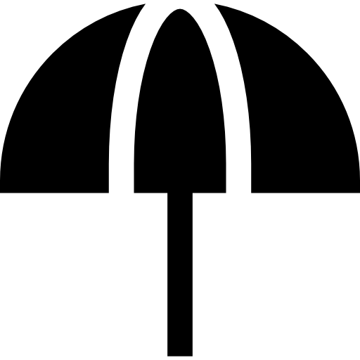 parasole Basic Straight Filled icona