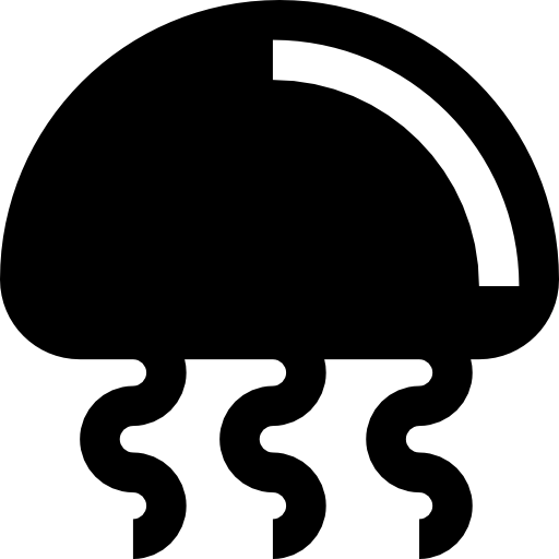 Jellyfish Basic Straight Filled icon