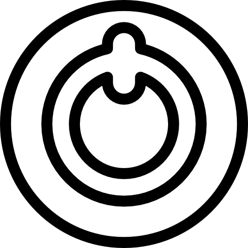 botón de encendido Detailed Straight Lineal icono