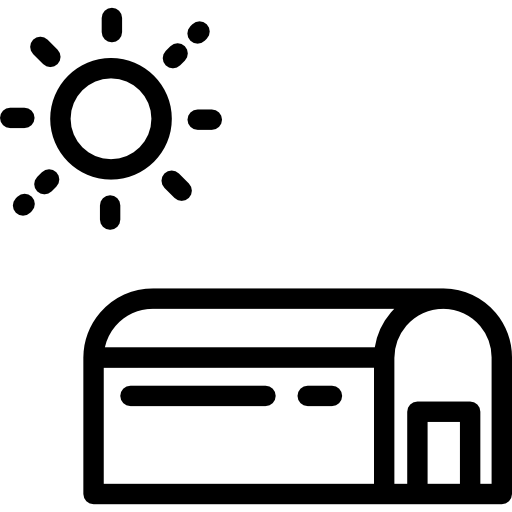 温室 Detailed Rounded Lineal icon