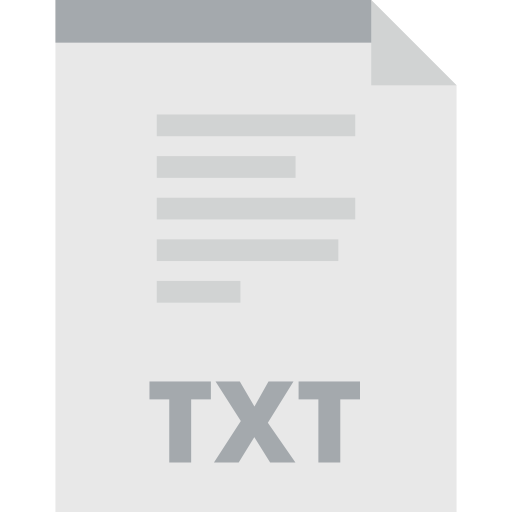 Txt Special Flat icon