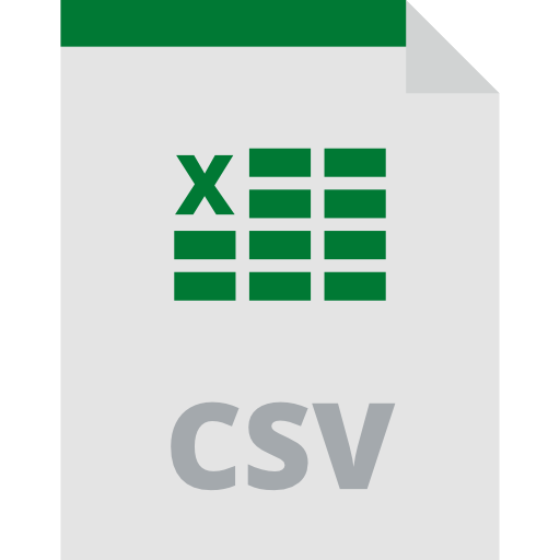 csv Special Flat icoon