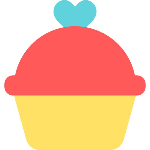 컵케익 Basic Straight Flat icon