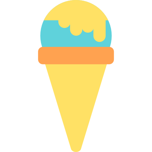 アイスクリーム Basic Straight Flat icon