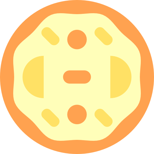 pizza Basic Straight Flat Icône