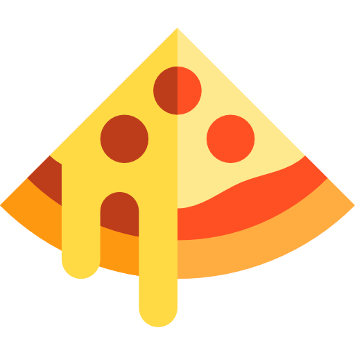 pizza Basic Straight Flat Ícone