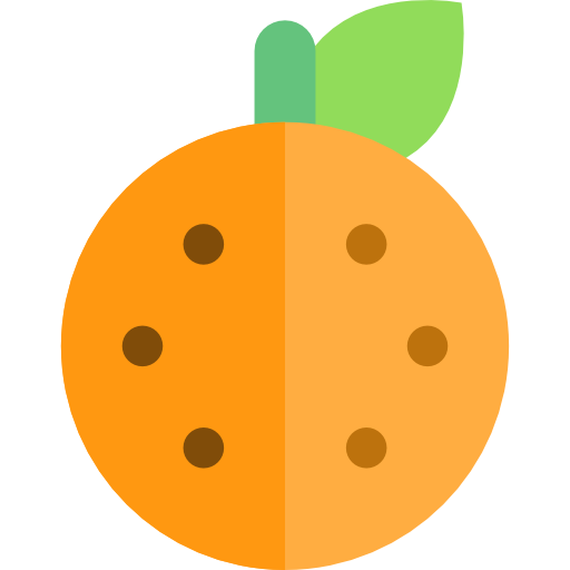 naranja Basic Straight Flat icono