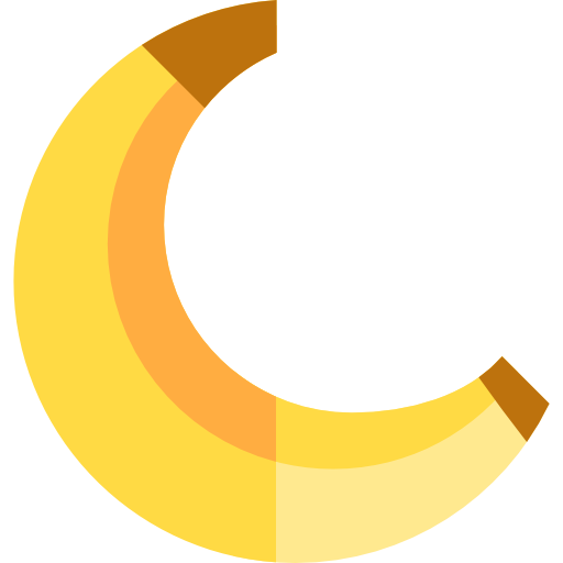 バナナ Basic Straight Flat icon