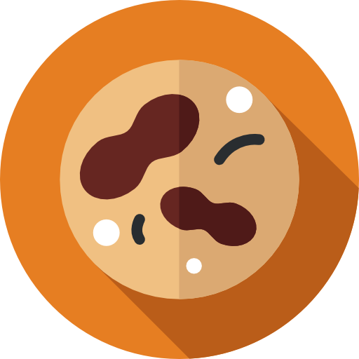 바이러스 Flat Circular Flat icon