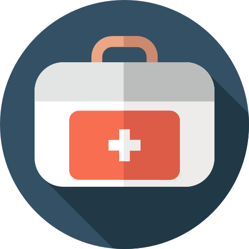 First aid kit Flat Circular Flat icon