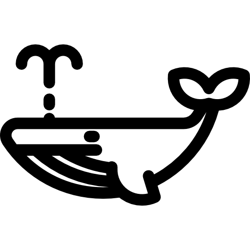 Whale Basic Rounded Lineal icon