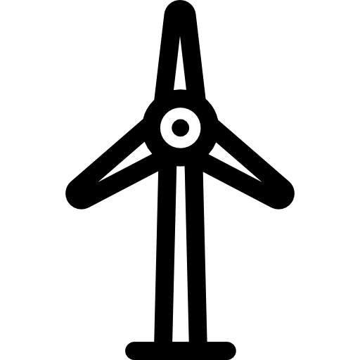 mulino a vento Basic Rounded Lineal icona