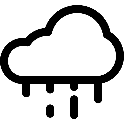 雨 Basic Rounded Lineal icon