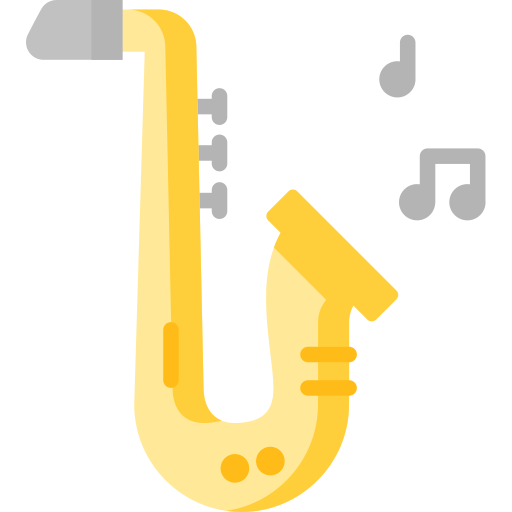 Saxofone Special Flat Ícone