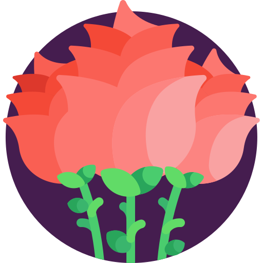 róże Detailed Flat Circular Flat ikona