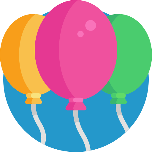 balony Detailed Flat Circular Flat ikona