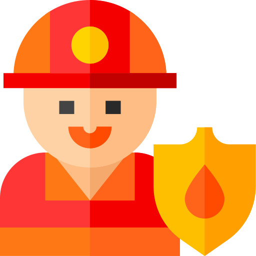 Fireman Basic Straight Flat icon