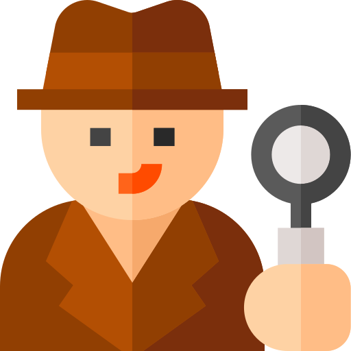 Detective Basic Straight Flat icono