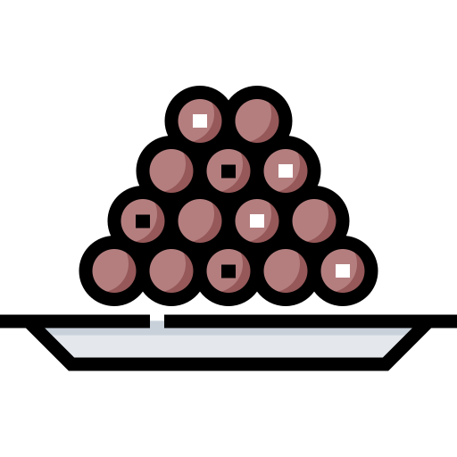 bitterballen Detailed Straight Lineal color icon