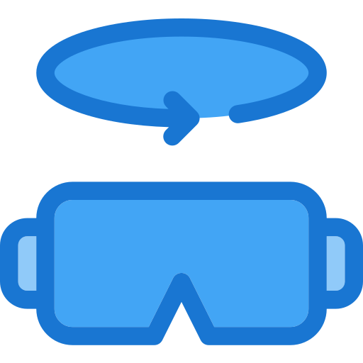 Virtual reality Deemak Daksina Blue icon