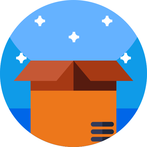 Box Geometric Flat Circular Flat icon