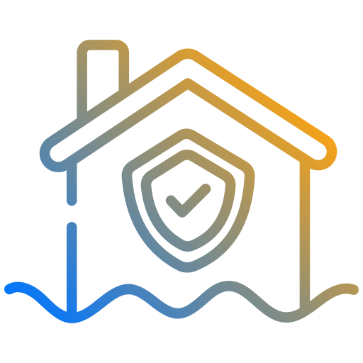 Flood insurance Generic gradient outline icon