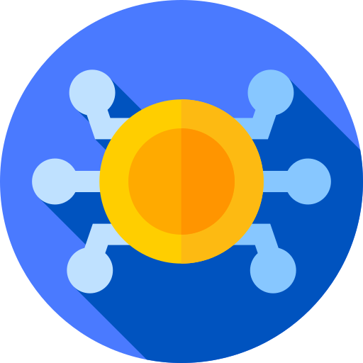Bitcoin Flat Circular Flat icono