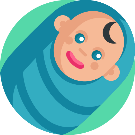 Новорожденный Detailed Flat Circular Flat иконка