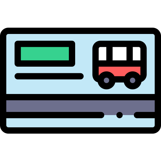 버스 Detailed Rounded Lineal color icon