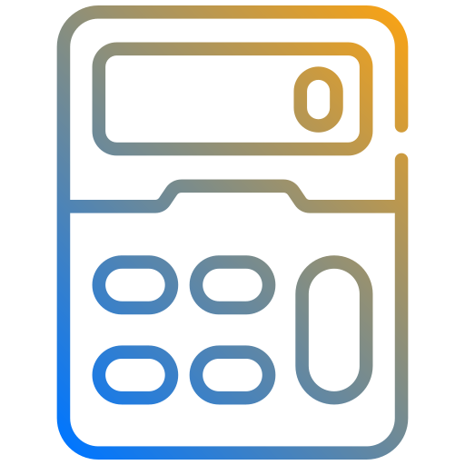 Calculator Generic gradient outline icon