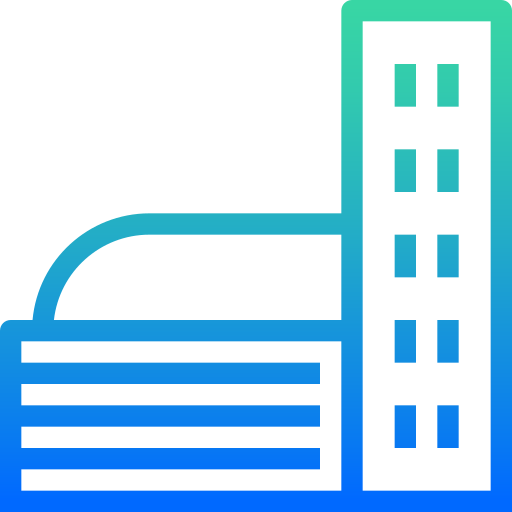Bloque de oficinas Winnievizence Outline gradient icono