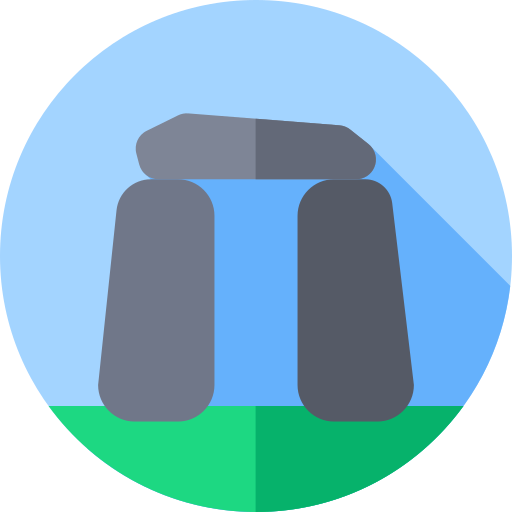 stonehenge Flat Circular Flat ikona
