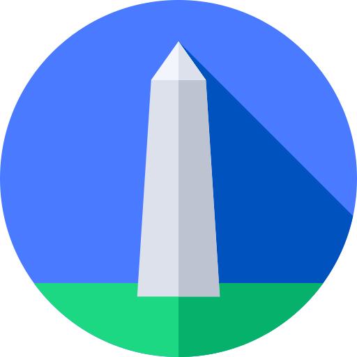 obelisk Flat Circular Flat icon