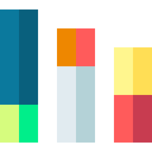 staafdiagram Basic Straight Flat icoon