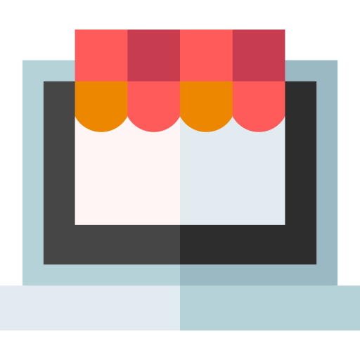 Online shop Basic Straight Flat icon