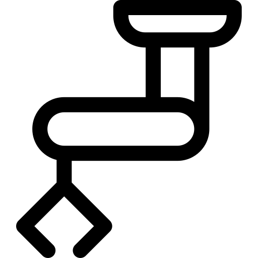 mechanische arm Basic Rounded Lineal icoon