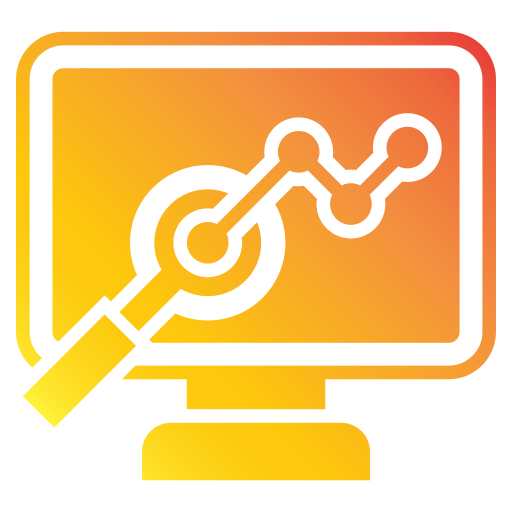 análisis de datos Generic gradient fill icono