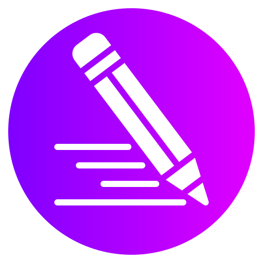 lápiz Generic gradient fill icono