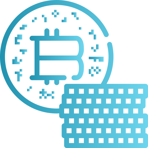bitcoin Neung Lineal Gradient icona
