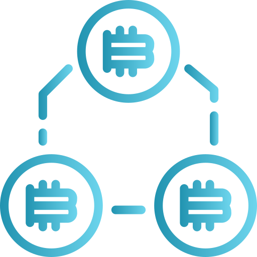 bitcoin Neung Lineal Gradient icon