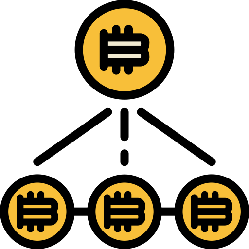 Bitcoin Neung Lineal Color icon