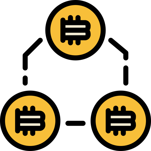 bitcoin Neung Lineal Color icon