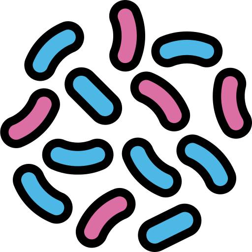 박테리아 Aphiradee (monkik) Lineal Color icon