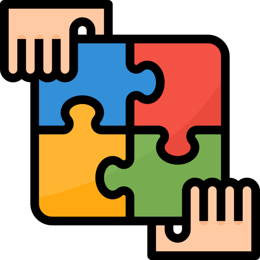 Teamwork Aphiradee (monkik) Lineal Color icon