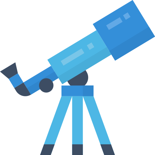 망원경 Aphiradee (monkik) Flat icon